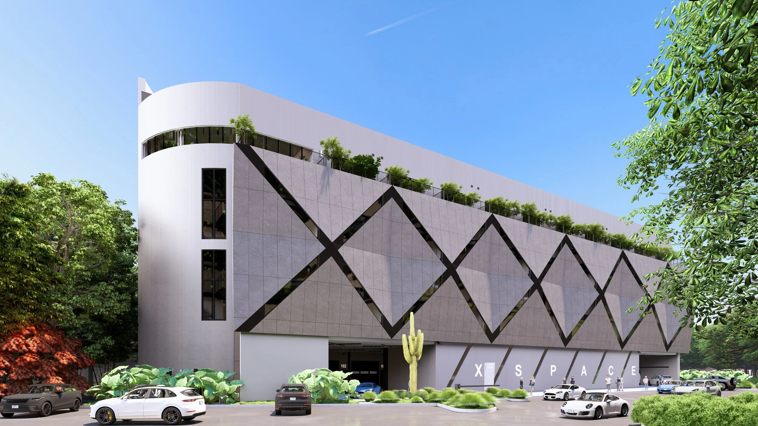 Rendering of the XSpace Houston development